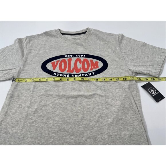 Volcom T Shirt Youth Boys XL 16 Gray Skater Logo Surf Casual Outdoors Tee NEW - Picture 8 of 10
